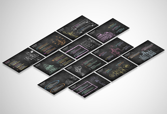 Chalk Doodle Infographic Template in PowerPoint Templates - product preview 8