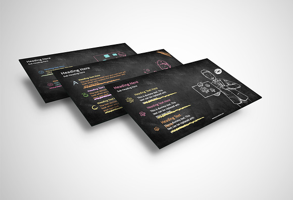 Chalk Doodle Infographic Template in PowerPoint Templates - product preview 9