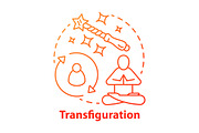 Transfiguration concept icon