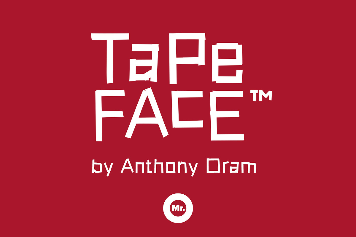 Tape-Face in Display Fonts - product preview 8