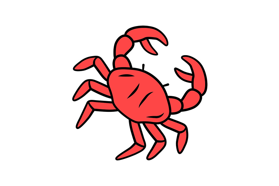 Crab red color icon in Icons - product preview 8