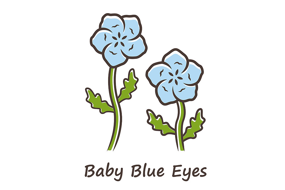 Baby blue eyes color icon in Icons - product preview 8