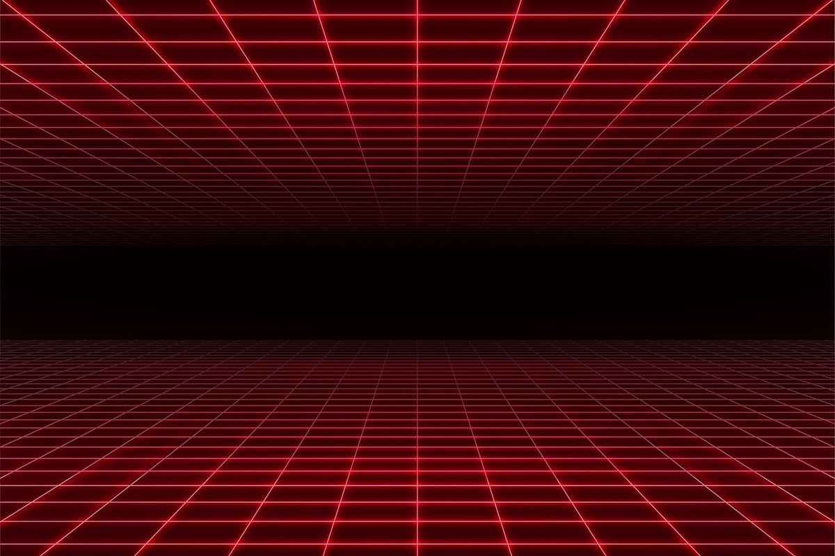 Red laser grid background. in Illustrations - product preview 8