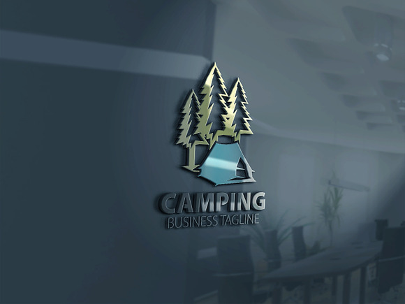 Camping Logo in Logo Templates - product preview 2
