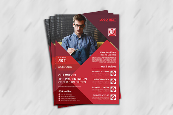 Corporate Business Flyer Design in Flyer Templates - product preview 1