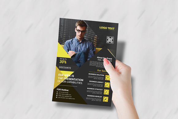 Corporate Business Flyer Design in Flyer Templates - product preview 3