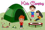 Kids Summer Camp Illustration