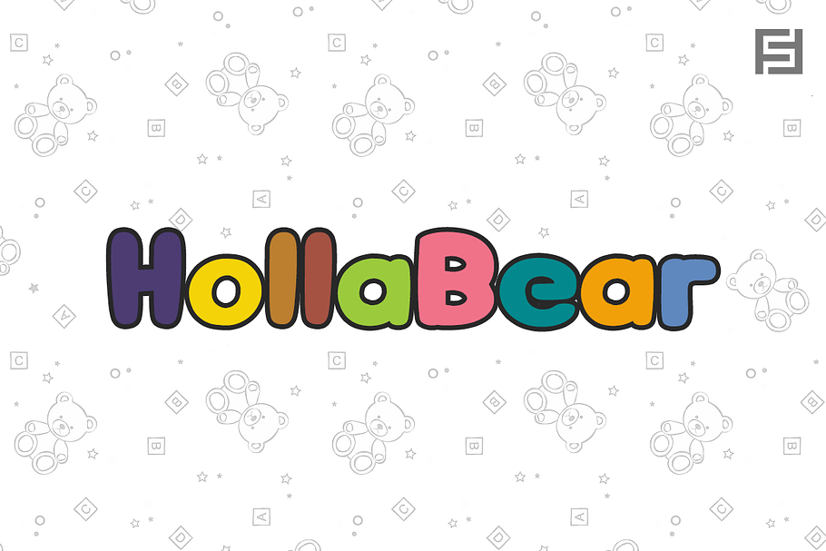 HollaBear - Cute & Playful Kids Font in Display Fonts - product preview 8