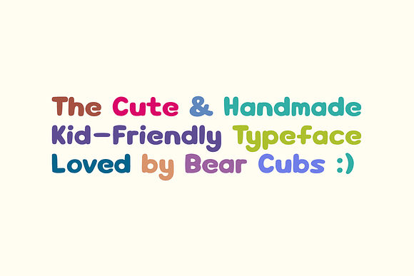 HollaBear - Cute & Playful Kids Font in Display Fonts - product preview 1