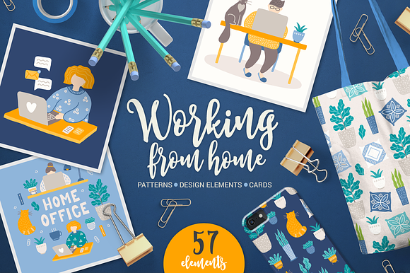 Working from Home Kit in Illustrations - product preview 8