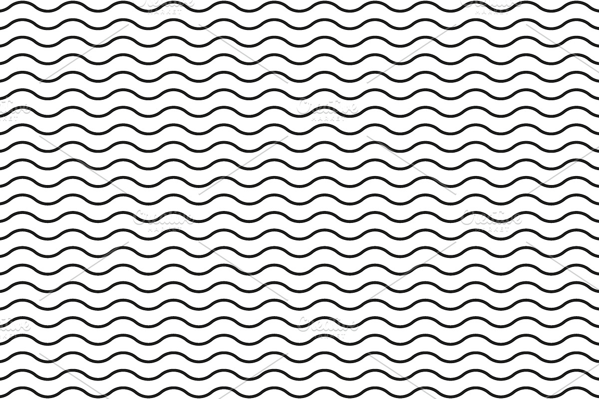 Waving vector line pattern in Patterns - product preview 8