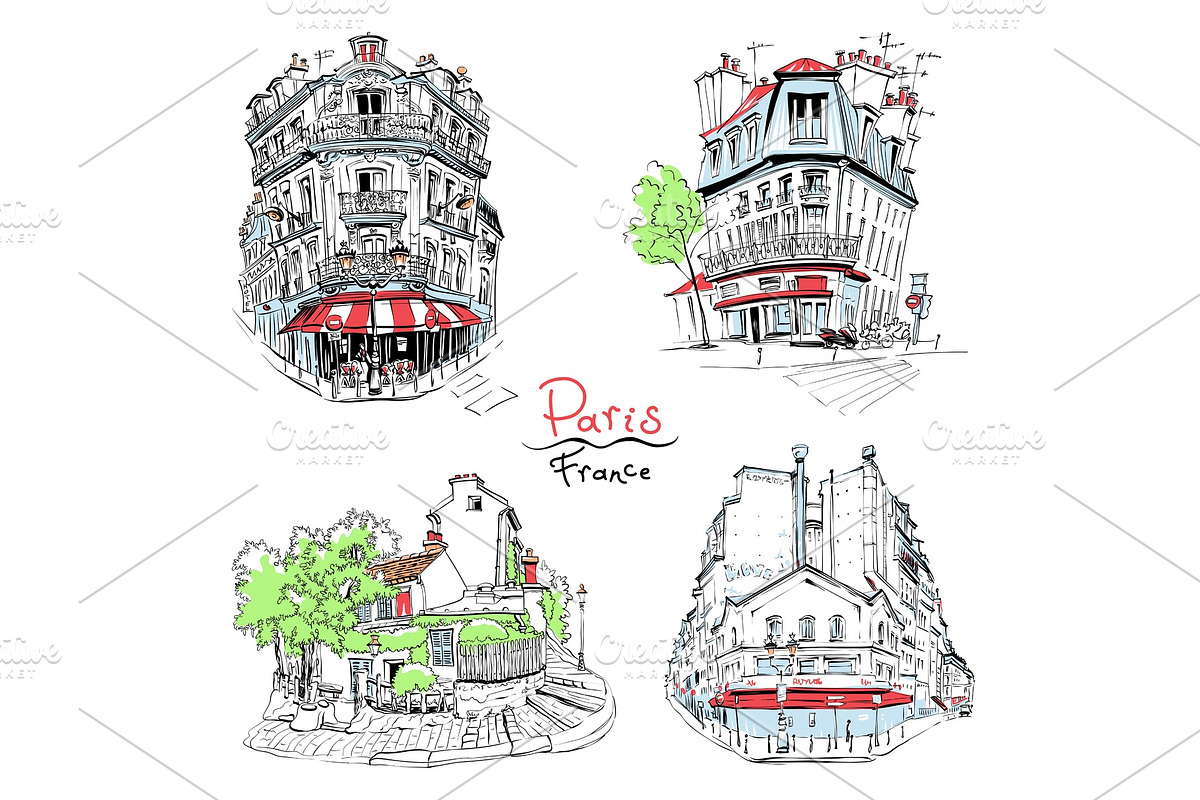Typical Parisian housees, France in Illustrations - product preview 8