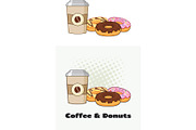 Cup Of Coffee With Donuts Collection