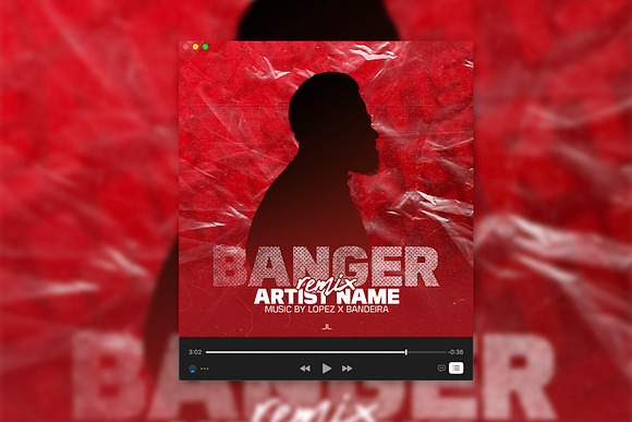 Artist Cover Music in Social Media Templates - product preview 2