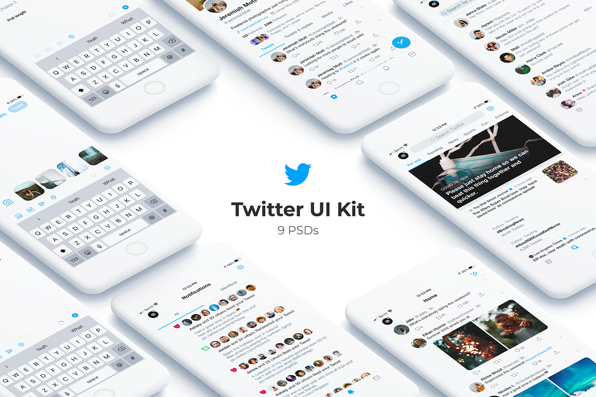 Twitter UI Kit in Twitter Templates - product preview 8