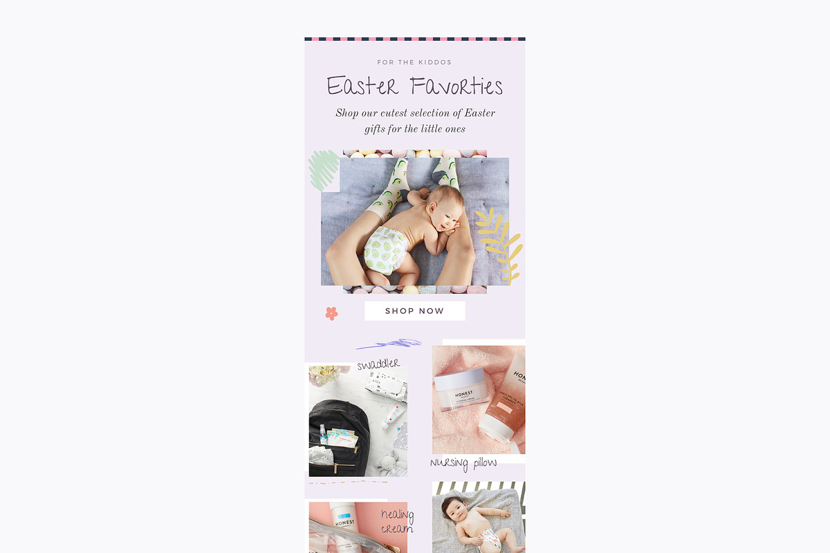 Baby Email Design Template in Mailchimp Templates - product preview 8