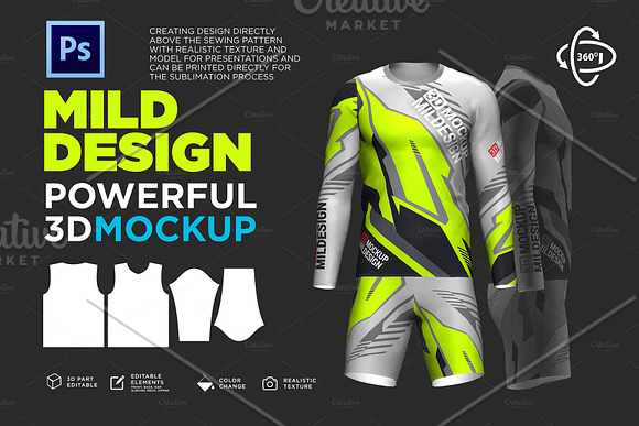 Goalkeeper Jersey - 3D Mockup in Product Mockups - product preview 7