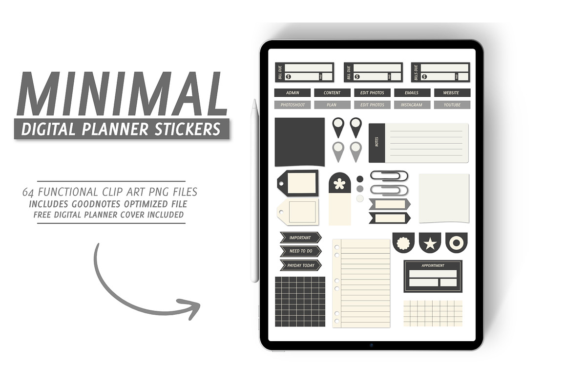Small Business Planner Sticker PNGs in Stationery Templates - product preview 8