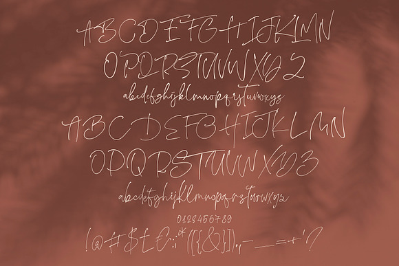 Boho Signature Handwritten Font Trio in Script Fonts - product preview 13
