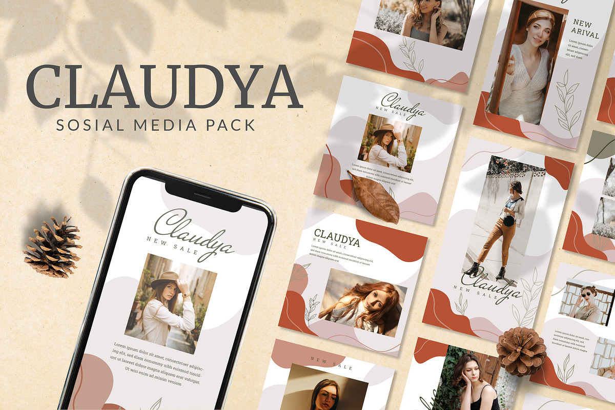CLAUDYA - Instagram Feed and Story in Instagram Templates - product preview 8