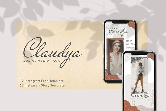 CLAUDYA - Instagram Feed and Story in Instagram Templates - product preview 1