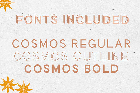 COSMOS Offset Font Duo in Sans-Serif Fonts - product preview 3