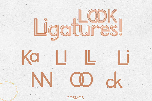 COSMOS Offset Font Duo in Sans-Serif Fonts - product preview 9