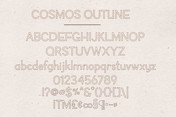 COSMOS Offset Font Duo in Sans-Serif Fonts - product preview 11