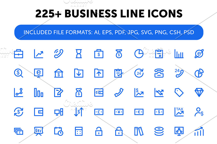 225+ Business Line Icons
