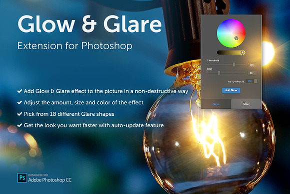 Glow & Glare - Photoshop Extension in Add-Ons - product preview 6