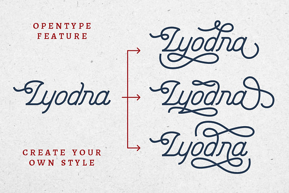 Lyodra - Modern Vintage Script in Fonts - product preview 5