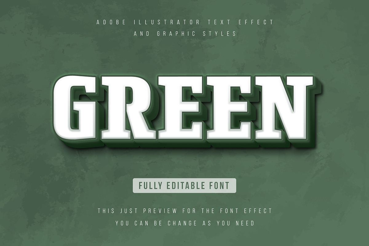 3d Text effect, Editable text in Add-Ons - product preview 8