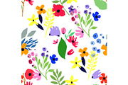 Seamless pattern. Vector floral