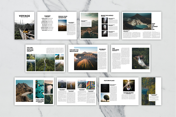 Voyage Magazine Template in Magazine Templates - product preview 9