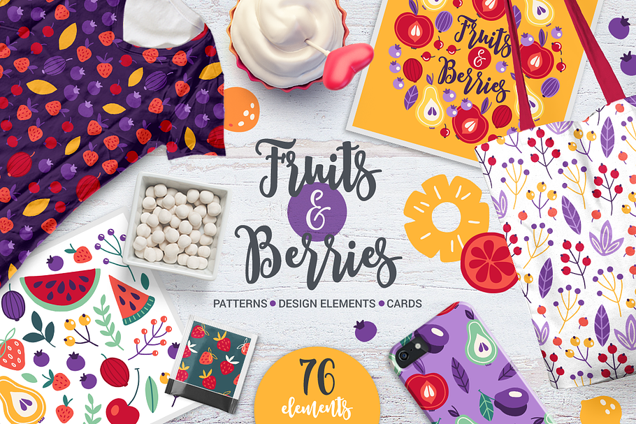 Fruits & Berries Kit in Illustrations - product preview 8