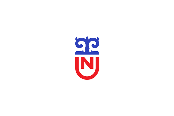 NU company logo template.