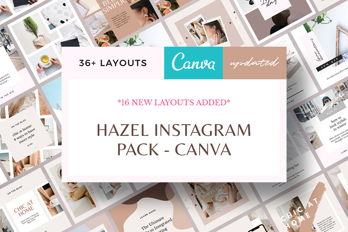 Hazel Instagram Pack - Canva in Instagram Templates - product preview 8