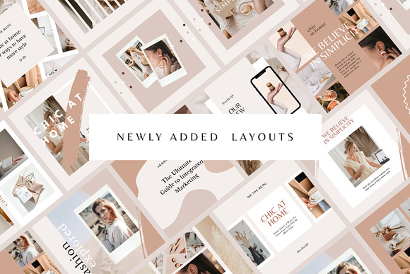 Hazel Instagram Pack - Canva in Instagram Templates - product preview 1