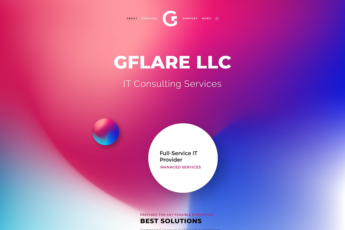 gflare in WordPress Business Themes - product preview 8