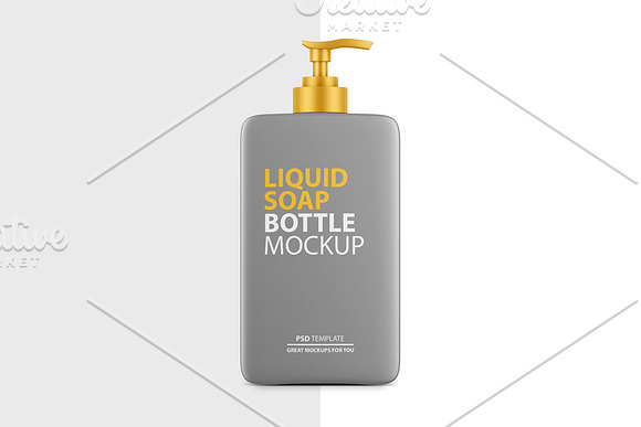 LIQUID SOAP Bottle PSD Mockup in Product Mockups - product preview 3