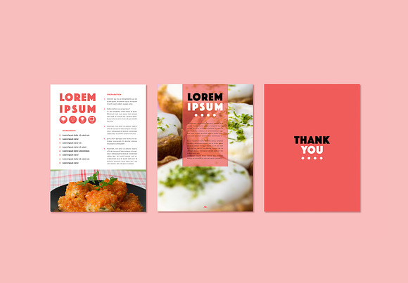 Peach Color Recipes eBook Layout in Magazine Templates - product preview 3