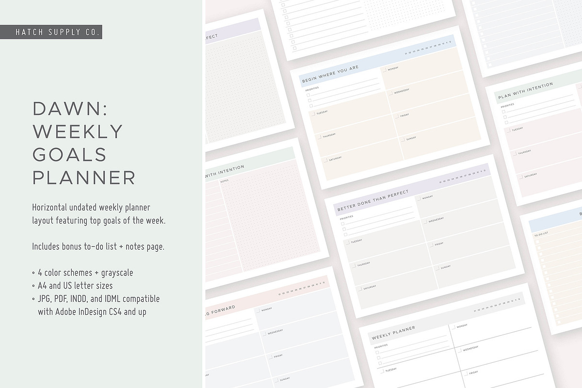 Dawn: Weekly Goals Planner in Stationery Templates - product preview 8