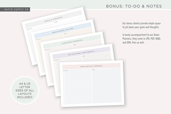 Dawn: Weekly Goals Planner in Stationery Templates - product preview 4