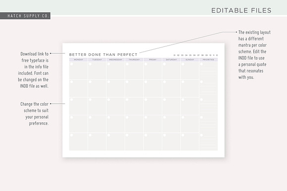Dawn: Monthly Goals Planner in Stationery Templates - product preview 3