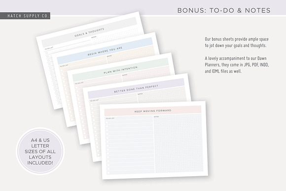 Dawn: Monthly Goals Planner in Stationery Templates - product preview 4