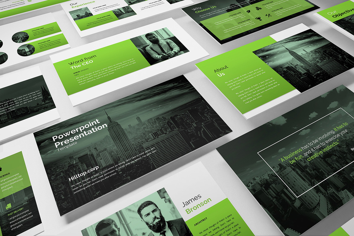 Hilltop - Corporate Powerpoint in PowerPoint Templates - product preview 8