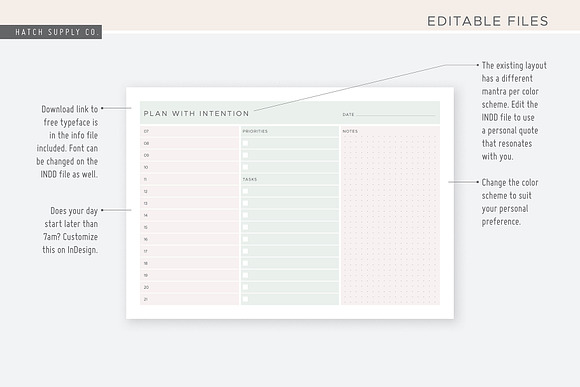 Dawn: Daily Goals Planner in Stationery Templates - product preview 3