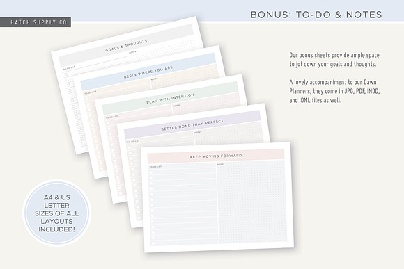 Dawn: Daily Goals Planner in Stationery Templates - product preview 4