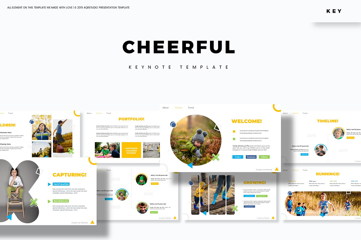 Cheerful - Keynote Template in Keynote Templates - product preview 8
