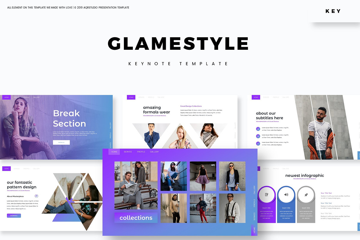 Glamestyle - Keynote Template in Keynote Templates - product preview 8